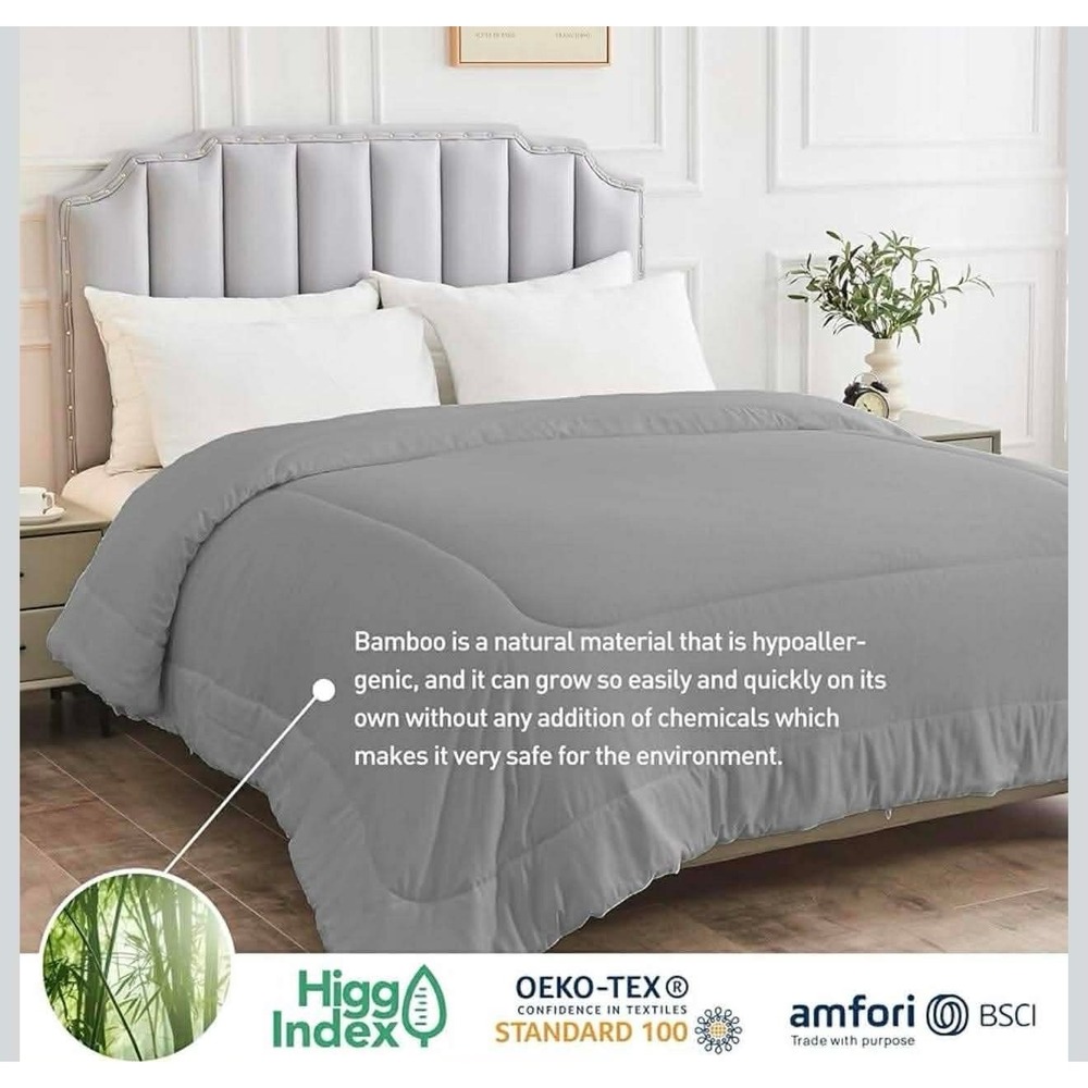 Yuurom Duvet Insert Queen Size Bamboo Viscose Shell Down Alternative‎ Filling - Picture 4 of 9